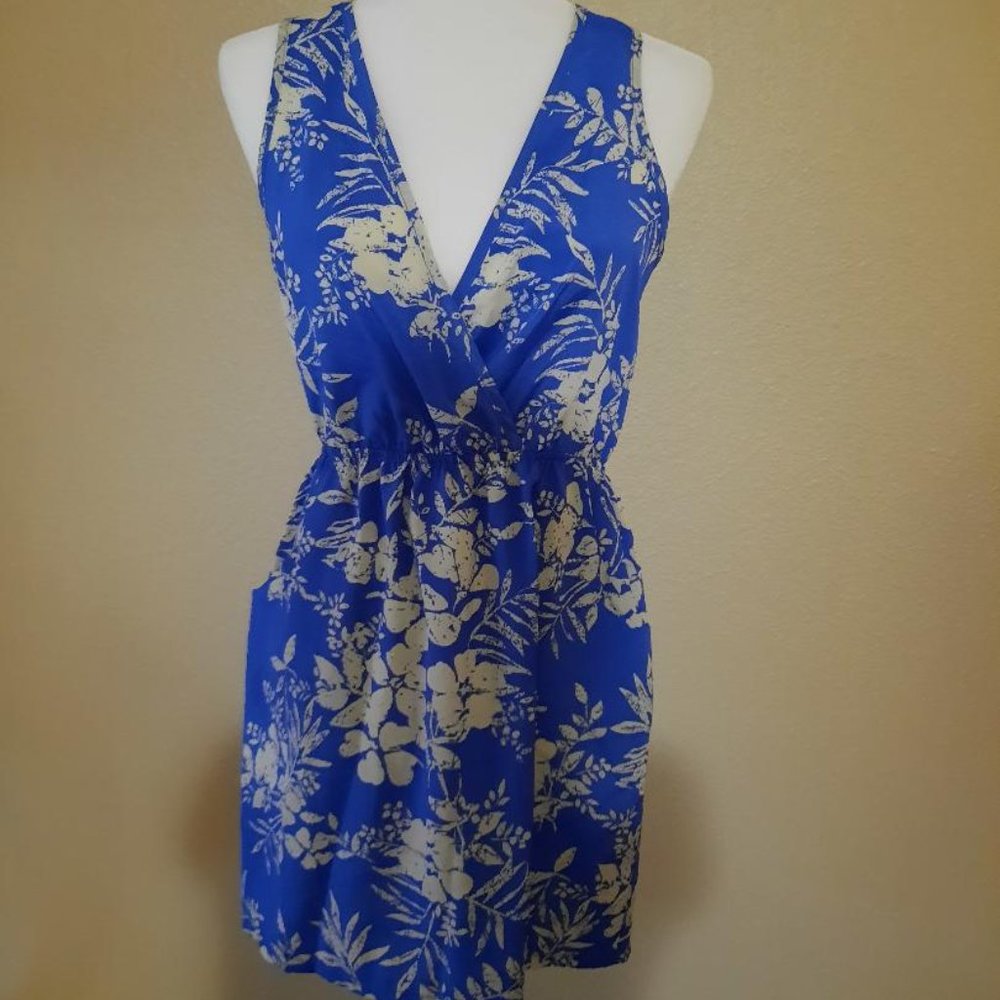 Blue and White Dress-Forever 21  Size SP